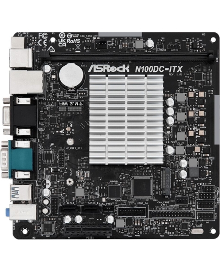 Материнская плата ASRock N100DC-ITX, RTL