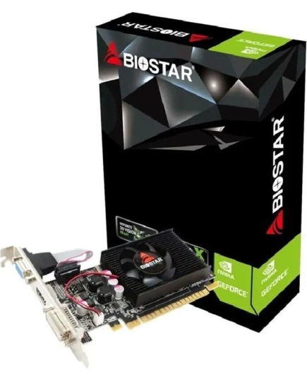 Видеокарта Biostar Nvidia GeForce 210 G210-1GB D3 LP (VN2103NHG6) PCI-E 1Gb 64bit DDR3 589/1333 DVIx1 HDMIx1 CRTx1 Ret low profile