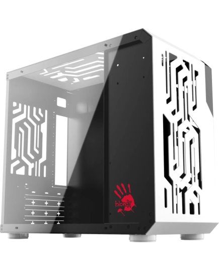 Корпус BLOODY BD-CC110, mATX, Mini-Tower, без БП, белый