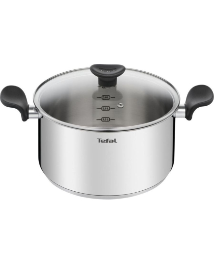 Кастрюля Tefal Primary E3084674 5.2л. d=24см (с крышкой) стальной (2100120958)