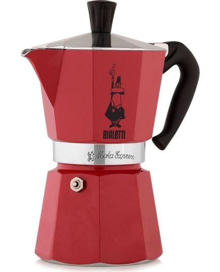 Кофеварка Bialetti Moka Express 0.27л алюминий красный (4943)