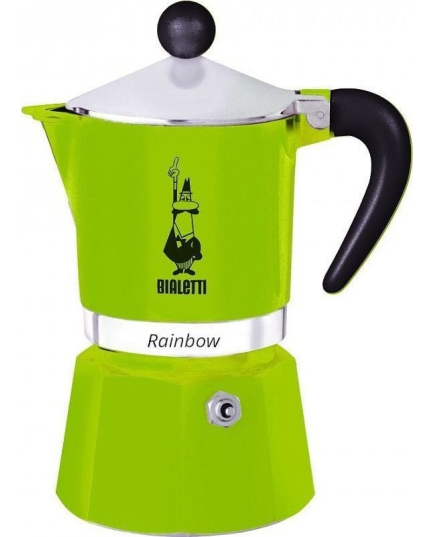 Кофеварка Bialetti Rainbow 0.24л алюминий зеленый (4973)