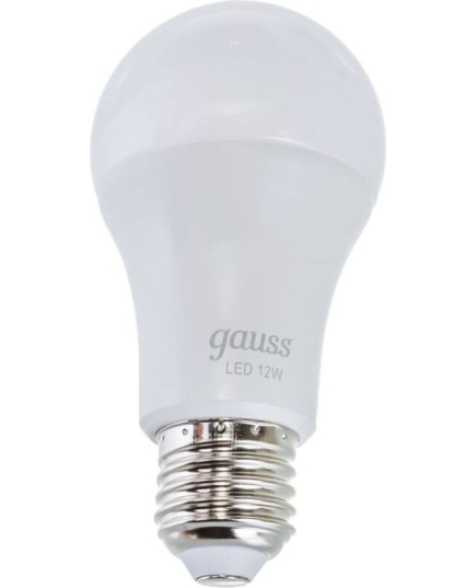 Лампа светодиодная Gauss 102502212-S 12Вт цок.E27 груша 150B 4100K св.свечения белый нейтральный грушевидная уп/1шт