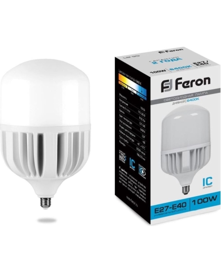 Лампа светодиодная FERON LB-65 (25827) 100W 230V E40 6400K