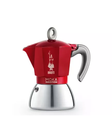 Гейзерная кофеварка Bialetti Moka Induction Red на 2 порции 6942