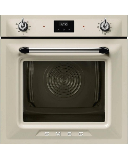 Духовой шкаф электрический SMEG SOP6900TP многофункциональный с пиролизом, 60см, 9 функций, кремовый