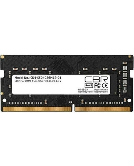 ОЗУ CBR CD4-SS04G26M19-01 DDR4 SODIMM 4GB PC4-21300, 2666MHz, CL19, 1.2V