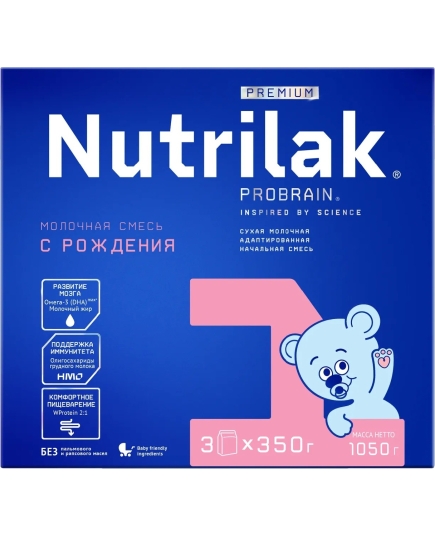 Детская смесь молочная сухая Nutrilak Premium 1 с рождения 1.050 кг (4600490621271)