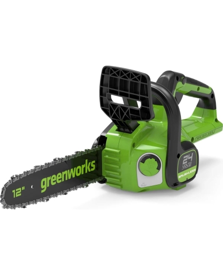 Цепная пила GreenWorks 2005807USB4 (2007007USB2) аккумуляторная c АКБ 2 Ач c USB и ЗУ 24V, 30см, бесщеточная