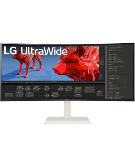 Монитор LG UltraWide 38WR85QC-W.ARUZ белый