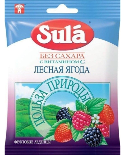 Леденцы Sula Лесная ягода 60 г (4601798060779)