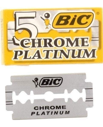 Лезвия для бритвы Т-образного станка Bic Chrome Platinum (3086127501641)