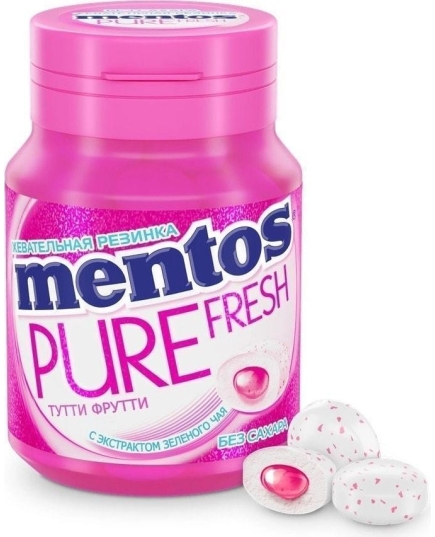 Жевательная резинка Mentos Pure Fresh Тутти-Фрутти 54 г (46114709)