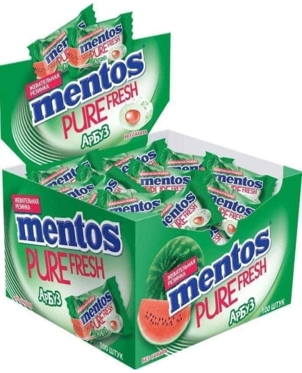 Жевательная резинка Mentos Pure Fresh Арбуз 2 г (46231529)