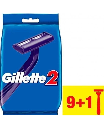 Одноразовые Станки для бритья (Бритвы) Gillette 2 10 шт (7702018874293)