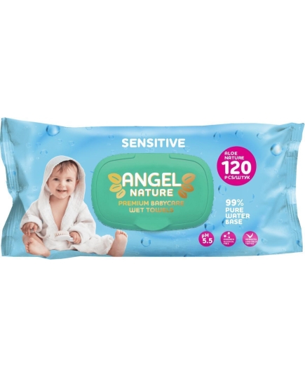 Детские влажные салфетки Ping&Vini Angel Sensitive120 шт (4627106130422)