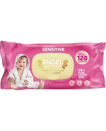 Детские влажные салфетки Ping&Vini Angel Sensitive 120 шт (4627106130446)