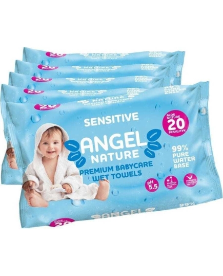 Детские влажные салфетки Ping&Vini Angel Sensitive 20 шт (4627106130484)