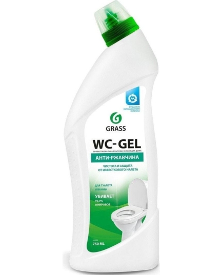 Средство для чистки сантехники Grass WC-Gel 750 мл (4607072196646)