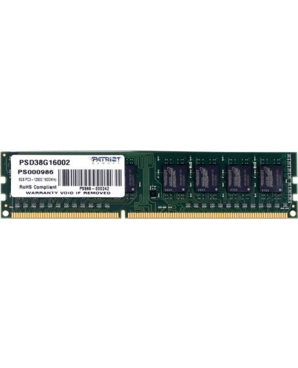 Оперативная память DDR3 8 ГБ Patriot Signature (PSD38G16002)