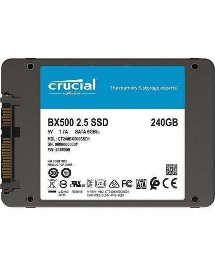 SSD-накопитель 240Гб Crucial BX500 (CT240BX500SSD1)