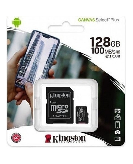 Карта памяти microSDXC 128 ГБ Kingston Canvas Select Plus (SDCS2/128GB)