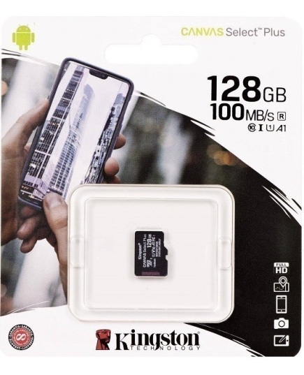 Карта памяти microSDXC 128 ГБ Kingston Canvas Select Plus (SDCS2/128GBSP)