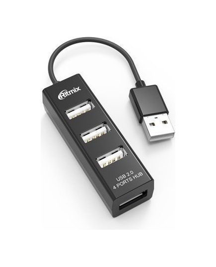 USB-хаб Ritmix CR-2402 Black