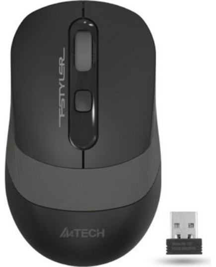 Мышь беспроводная A4Tech Fstyler FG10 Black Grey