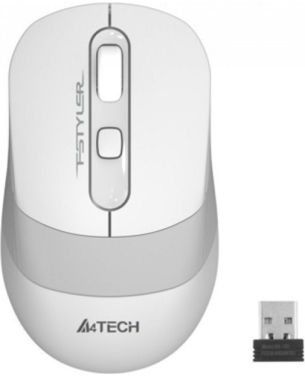 Мышь беспроводная A4Tech Fstyler FG10 White Grey