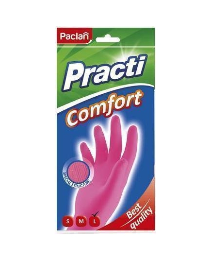 PACLAN Резиновые перчаток Comfort  (L) розовые