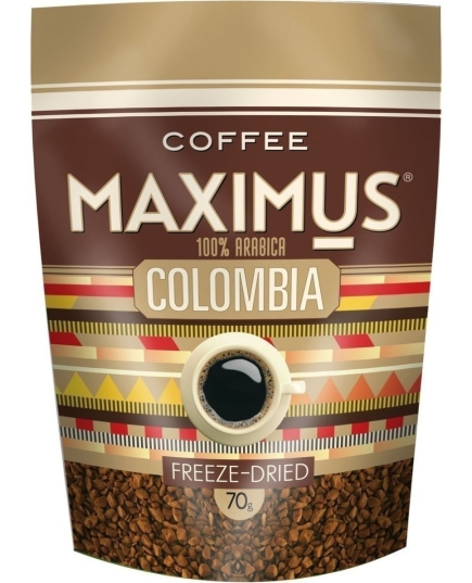 Кофе растворимый Maximus Colombia 70 г (4607051541719)