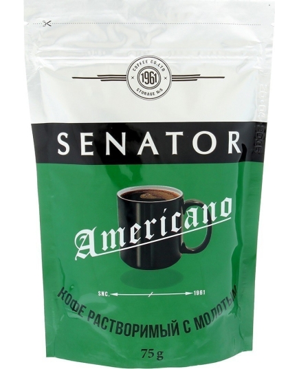 Кофе растворимый Senator Americano 75 г (4670016472311)