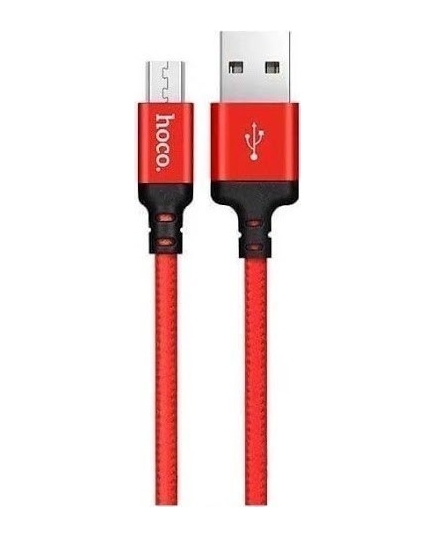 Кабель HOCO X14 micro USB Series Red/Black