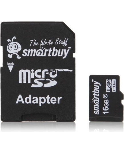 Карта памяти SmartBuy microSDHC 16GB Class 10