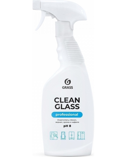 Очиститель стекол и зеркал Clean Glass Professional (флакон 600 мл)