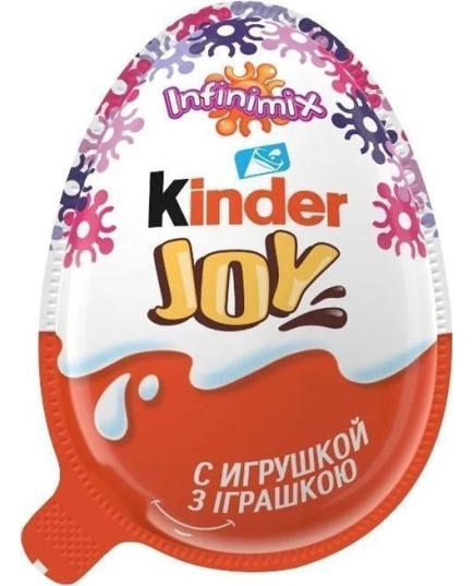 Шоколадное яйцо Kinder Joy молочный Infinimix Девочка 20 г (80768258)