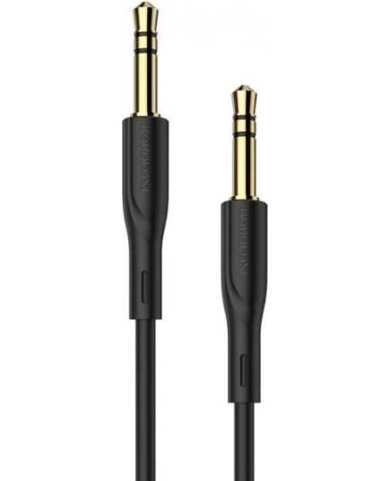 Аудиокабель AUX 3.5mm 1.0м Borofone BL1 (Black)