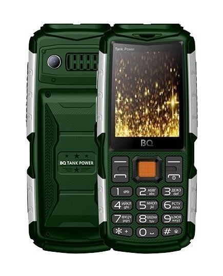 Мобильный телефон BQ 2430 Tank Power Green+Silver