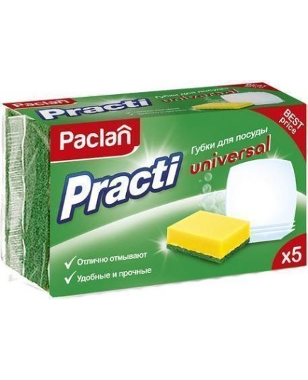 Paclan Practi Universal Губки для посуды 5 шт