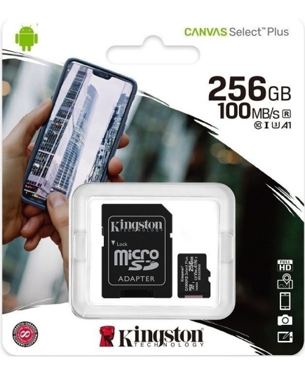 Карта памяти microSDXC 256 ГБ Kingston Canvas Select Plus (SDCS2/256GB)