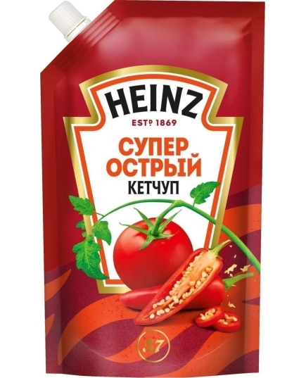 Кетчуп томатный Heinz Супер острый 350 г (4601674009366)