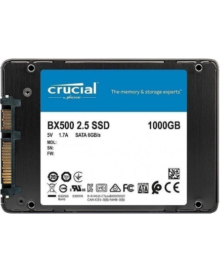 SSD-накопитель 2.5' 1Тб Crucial BX500 (CT1000BX500SSD1)