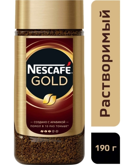 Кофе растворимый Nescafe Gold 190 г (4600680000640)