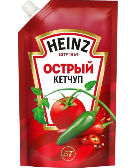 Кетчуп томатный Heinz острый 350 г ( 4601674008659)