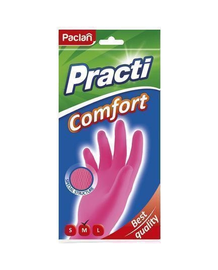 Пара резиновых перчаток Comfort, розовые