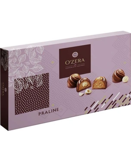 Набор конфет O`Zera Praline с дробленым и цельным фундуком 190 г (4630026560811)