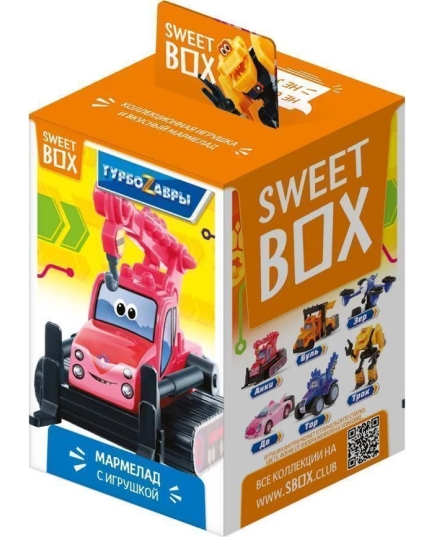 Мармелад с игрушкой Конфитрейд SweetBox ТУРБОЗАВРЫ 10 г (4610103312342)