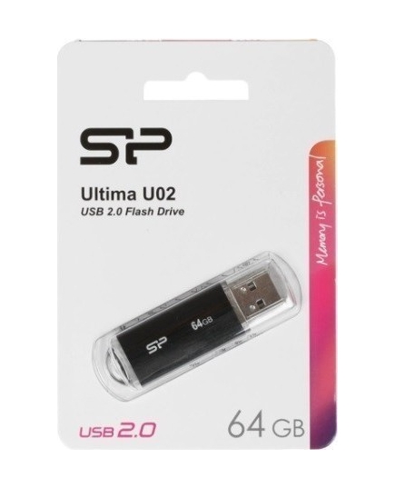 USB-флэш 64 ГБ Silicon Power Ultima U02 (SP064GBUF2U02V1K)