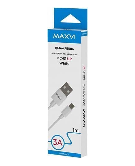 Кабель Maxvi MC-A01 UP white